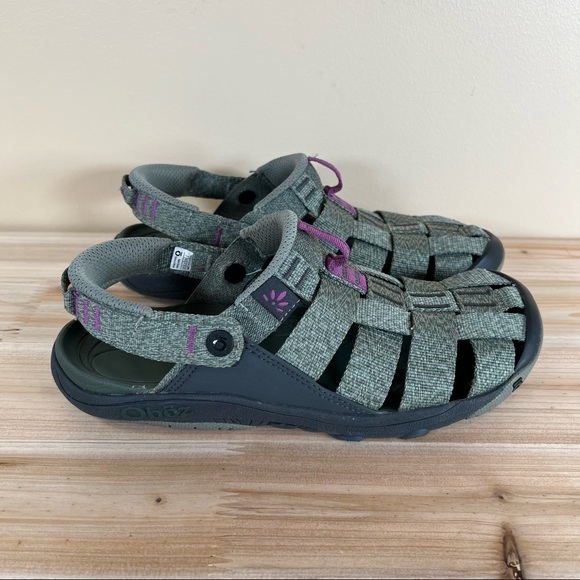 oboz Shoes - Oboz Campster slingback green sandals womens size 7